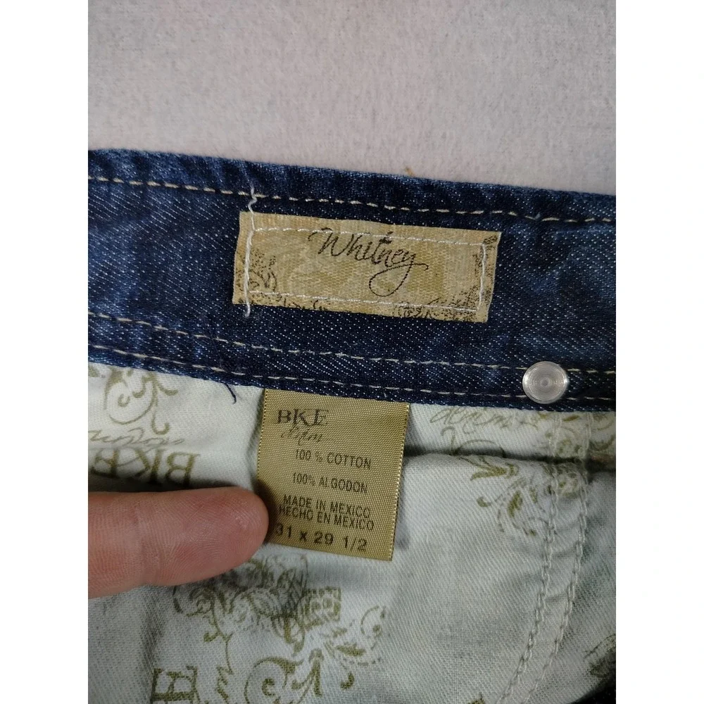 BKE‎ Whitney Jeans Womens 31x29 1/2 Blue Medium Wash Mid Rise Bootcut Denim